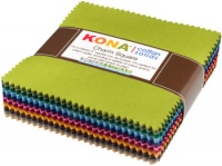 KONA CHARM SQUARES │ 101 PIECES X 5'' SQUARES │ 2 Colours